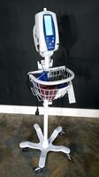 WELCH ALLYN 42MTB VITAL SIGN MONITOR ON ROLLING STAND