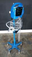 GE PROCARE AUSCULTATORY 200 PATIENT MONITOR ON ROLLING STAND