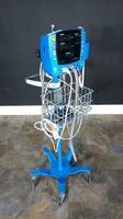 GE CARESCAPE V100 PATIENT MONITOR ON ROLLING STAND