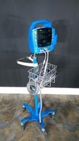 GE DINAMAP PROCARE PATIENT MONITOR ON ROLLING STAND