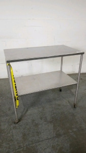 BLICKMAN STAINLESS STEEL BACK TABLE