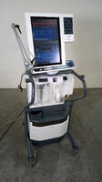 NELLCOR PURITAN BENNETT 840 VENTILATOR WITH COMPRESSOR ON ROLLING STAND (BILEVEL, TC, VV+, RM)(SN 3510033616)