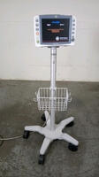 GE DASH 2500 PATIENT MONITOR ON ROLLING STAND