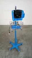 GE DINAMAP V100 CARESCAPE VITAL SIGNS MONITOR ON ROLLING STAND