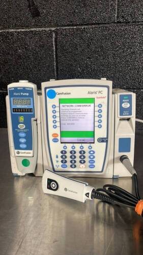 CAREFUSION ALARIS PC INFUSION PUMP W/8100 MODULE, ALARIS AUTO ID & SCANNER