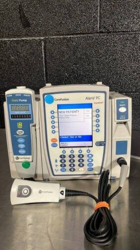 CAREFUSION ALARIS PC INFUSION PUMP W/8100 MODULE, ALARIS AUTO ID & SCANNER