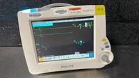 PHILIPS MP30 INTELLIVUE PATIENT MONITOR W/PHILIPS (M3001A) MULTI-PARAMETER MODULE