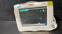 PHILIPS MP30 INTELLIVUE PATIENT MONITOR W/PHILIPS (M3001A) MULTI-PARAMETER MODULE