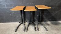 LOT OF 3 HILL-ROM OVER BED TABLES