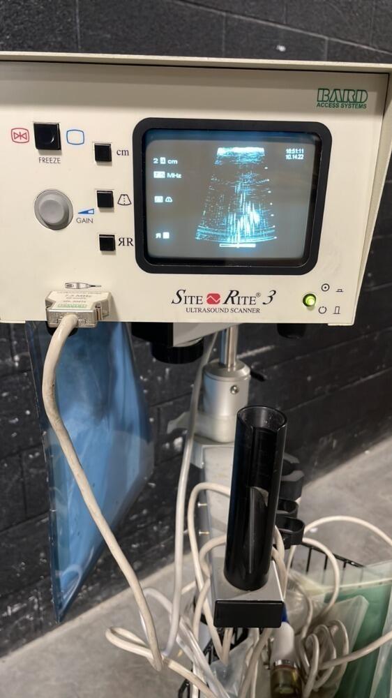 Site Rite Machine BARD SITE RITE 3 ULTRASOUND MACHINE WITH 2 PROBES