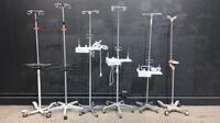 LOT OF IV POLES