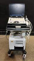 GE LOGIQ E PORTABLE ULTRASOUND MACHINE WITH 3 PROBES (12L, 4C, L8-18I)