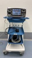 COVIDIEN FT10 ELECTROSURGICAL GENERATOR UNIT W/ E6008 FOOTSWITCH, E6009 FOOTSWITCH ON VLFTCRT ROLLING CART