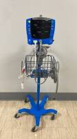 GE DINAMAP V100 PATIENT MONITOR ON ROLLING STAND