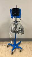 GE DINAMAP V100 PATIENT MONITOR ON ROLLING STAND