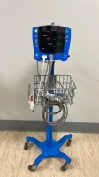 GE DINAMAP V100 PATIENT MONITOR ON ROLLING STAND