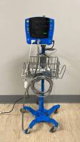 GE DINAMAP V100 PATIENT MONITOR ON ROLLING STAND