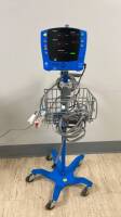 GE DINAMAP V100 PATIENT MONITOR ON ROLLING STAND