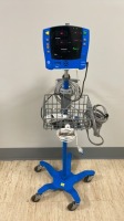 GE DINAMAP V100 PATIENT MONITOR ON ROLLING STAND