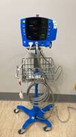 GE DINAMAP V100 PATIENT MONITOR ON ROLLING STAND