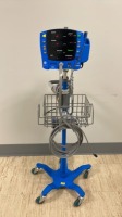 GE DINAMAP V100 PATIENT MONITOR ON ROLLING STAND