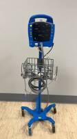 GE DINAMAP PRO CARE PATIENT MONITOR ON ROLLING STAND