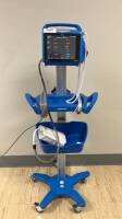 GE DINAMAP VC150 PATIENT MONITOR ON ROLLING STAND