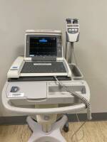 GE MAC 5500 ECG/EKG MACHINE W/ GE CAM-14 ACQUISITION MODULE & LEADS