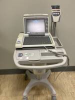 GE MAC 5500 ECG/EKG MACHINE W/ GE CAM-14 ACQUISITION MODULE & LEADS