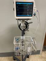 MINDRAY DPM 4 PATIENT MONITOR ON ROLLING STAND