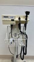 WELCH ALLYN 767 WALL TRANSFORMER W/ OPHTHALMOSCOPE ON ROLLING STAND