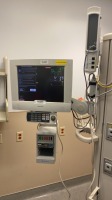 GE SOLAR 8000M PATIENT MONITOR SYSTEM W/ PLANAR VSS15X PATIENT MONITOR , GE TRAM-RAC 4A, TRAM MODULE