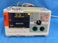 ZOLL MSERIES BIPHASIC DEFIBRILLATOR W/ 3 LEAD ECG, SPO2, PACING, ANALYZE, ECG, W/ BATTERY