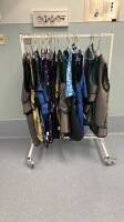 MOBILE APRONS RACK W/ APRONS