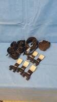 LOT OF SURGICAL TABLE RESTRAINT STRAPS, BUCKLES