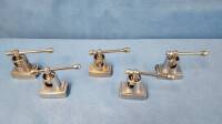 LOT OF QTY (5) SURGICAL TABLE CLAMPS