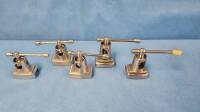 LOT OF QTY (5) SURGICAL TABLE CLAMPS