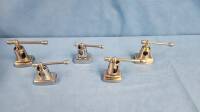 LOT OF QTY (5) SURGICAL TABLE CLAMPS