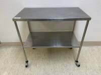 STAINLESS STEEL TABLE, 1-SHELF