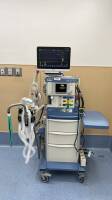 DRAGER FABIUS TIRO ANESTHESIA SYSTEM (SOFTWARE VER. 3.37A) (D.O.M. 2008, SN ARZJ-0011) W/ VOLUME CONRTOL, PRESSURE CONTROL, PRESSURE SUPPORT, MAN SPONT W/ MINDRAY BENEVISION N15 PATIENT MONITOR, MINDRAY BENEVISION N1 TRANSPORT PATIENT MONITOR, MINDRAY AG-