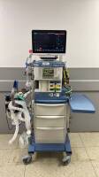 DRAGER FABIUS TIRO ANESTHESIA SYSTEM (SOFTWARE VER. 3.37A) (D.O.M. 2007, SN ARYD-0046) W/ VOLUME CONRTOL, PRESSURE CONTROL, PRESSURE SUPPORT, MAN SPONT W/ MINDRAY BENEVISION N15 PATIENT MONITOR, MINDRAY BENEVISION N1 TRANSPORT PATIENT MONITOR, MINDRAY AG-