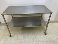 STAINLESS STEEL TABLE, 1-SHELF