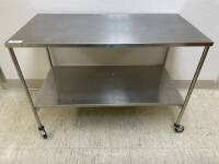 STAINLESS STEEL TABLE, 1-SHELF