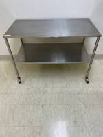 STAINLESS STEEL TABLE, 1-SHELF