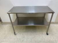 STAINLESS STEEL TABLE, 1-SHELF