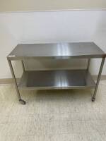 STAINLESS STEEL TABLE, 1-SHELF