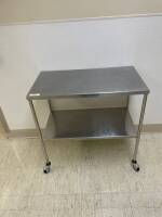 STAINLESS STEEL TABLE, 1-SHELF