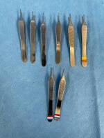 LOT OF BROWN ADSON FORCEPS