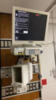 GE SOLAR 8000M PATIENT MONITOR SYSTEM W/ TRAM-RAC 4A, CHROMAMAXX MONITOR