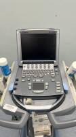 SONOSITE M-TURBO ULTRASOUND SYSTEM (D.O.M 06-2009, SN 03D541) W/ L38X/10-5 MHZ TRANSDUCER ON ROLLING CART